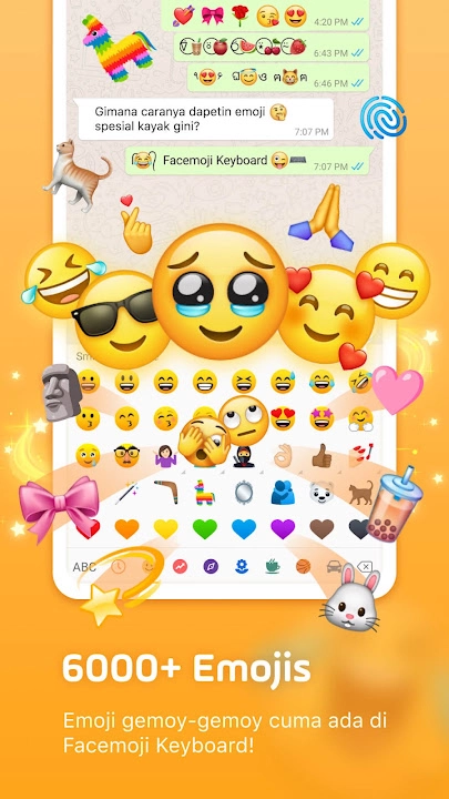 Tangkapan layar Facemoji